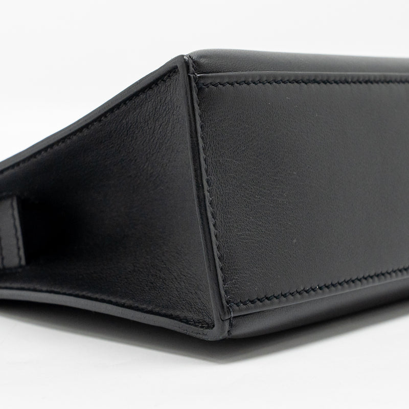 Hermes Kelly Pochette Swift Black GHW Stamp Y