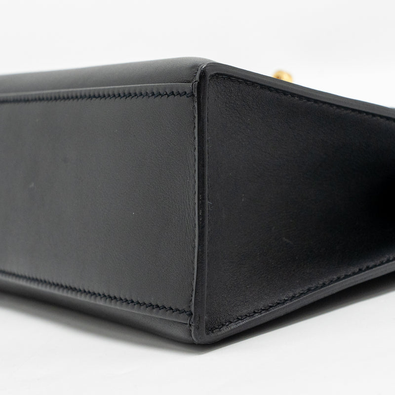 Hermes Kelly Pochette Swift Black GHW Stamp Y