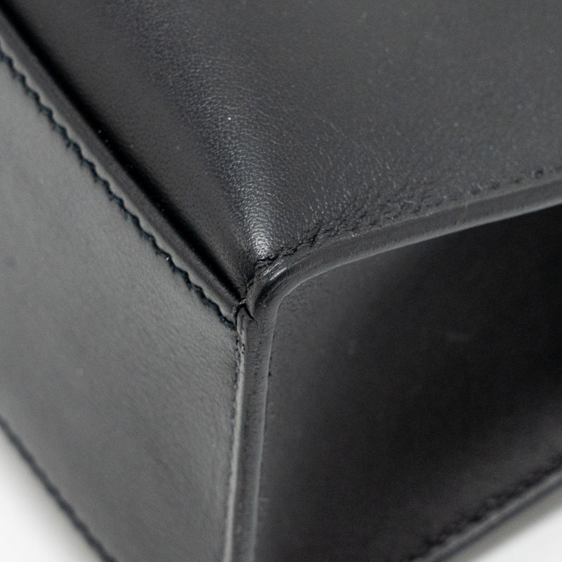 Hermes Kelly Pochette Swift Black GHW Stamp Y