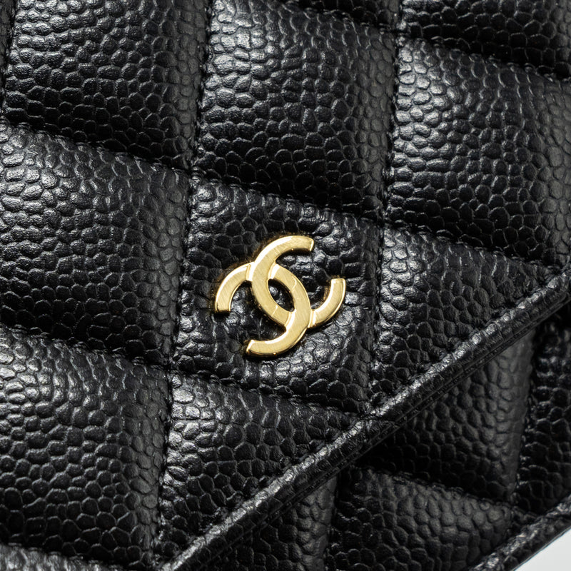 Chanel Classic Wallet On Chain Caviar Black GHW(Microchip)