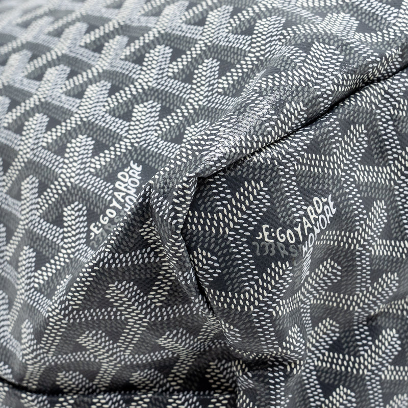 Goyard Saint Louis PM tote bag goyardline canvas / leather grey SHW