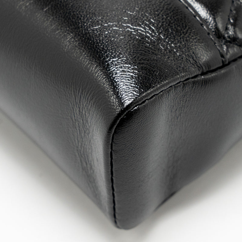 Chanel Mini 31 bag Shiny Calfskin Black LGHW (Microchip)