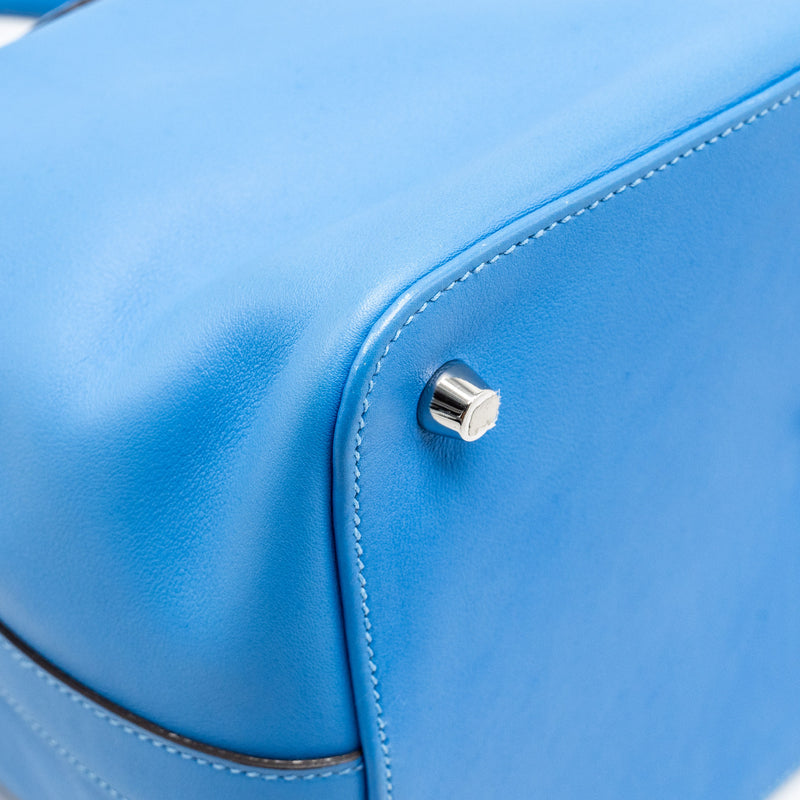 Hermes toolbox 26 swift blue paradise SHW stamp square R
