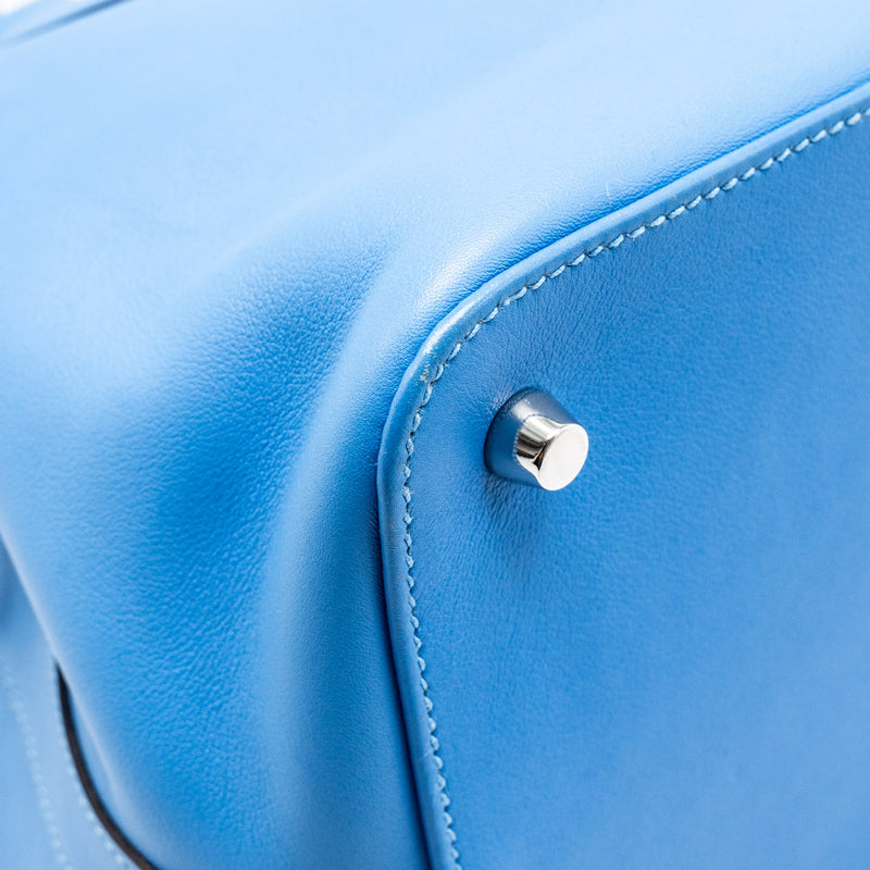 Hermes toolbox 26 swift blue paradise SHW stamp square R