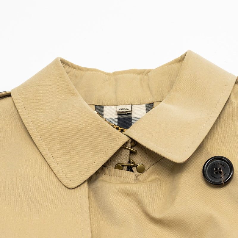 Burberry Size 50 Sandringham Short Trench Coat Cotton Beige