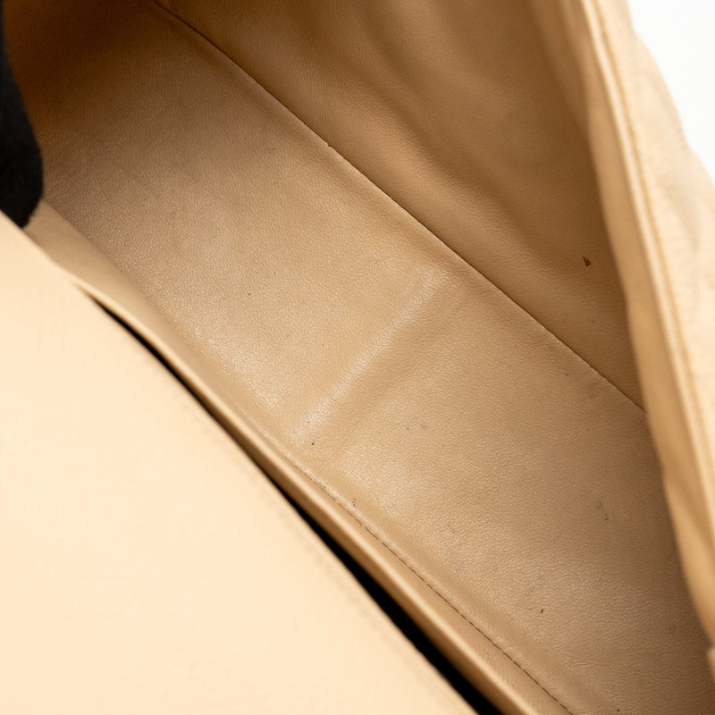 Chanel Jumbo Classic Single Flap Bag Caviar Beige SHW