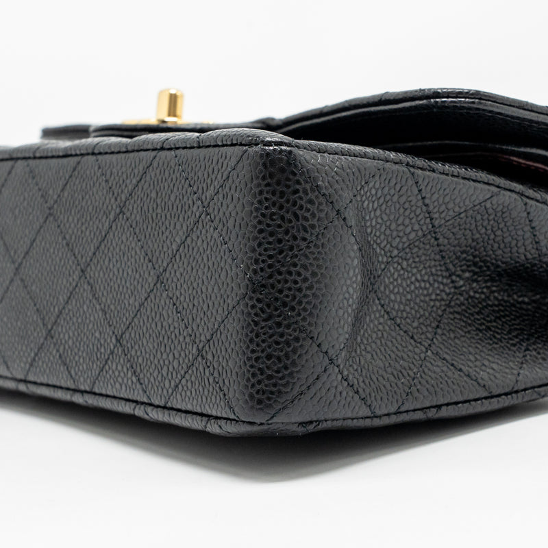 Chanel Small Classic Double Flap Bag Caviar Black GHW (Microchip)