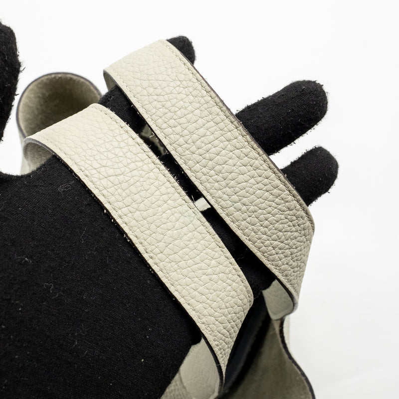 Hermes Picotin 22 lock bag Clemence Gris Neve SHW stamp B