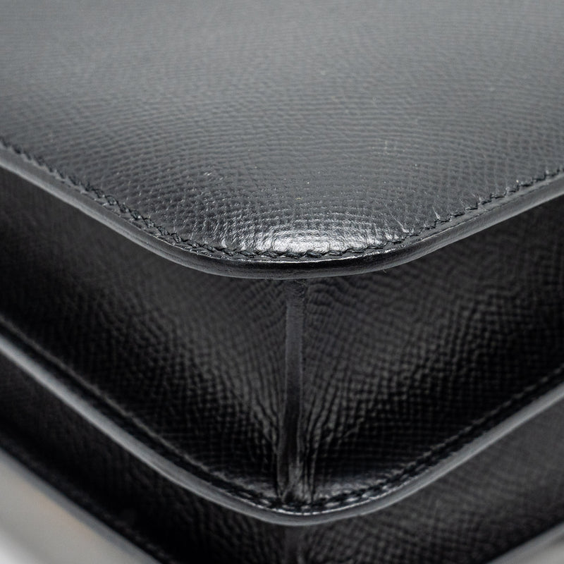Hermes Constance 24 epsom black RGHW stamp Y