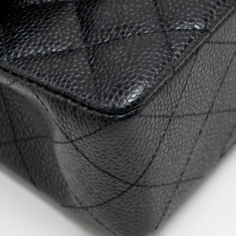 Chanel Small Classic Double Flap Bag Caviar Black GHW (Microchip)