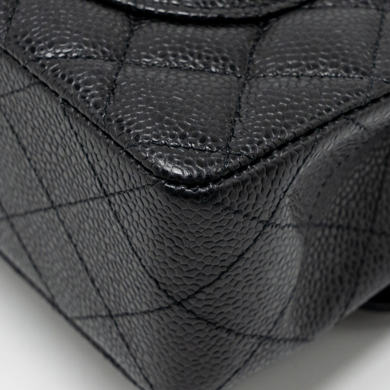 Chanel Small Classic Double Flap Bag Caviar Black GHW (Microchip)