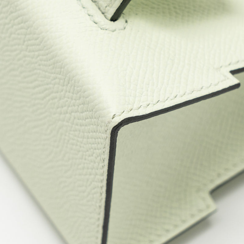 Hermes Kelly Dole Picto Epsom vert fizz / nata / rose Texas SHW stamp B