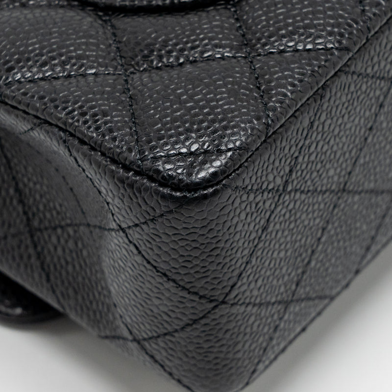 Chanel Small Classic Double Flap Bag Caviar Black GHW (Microchip)