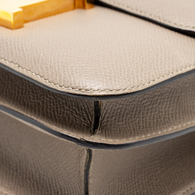 Hermes constance 24 epsom Gris Asphalte GHW stamp C