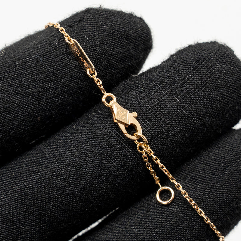 Van Cleef & Arpels Frivole Bracelet , Mini Model Rose Gold with Ruby Stone