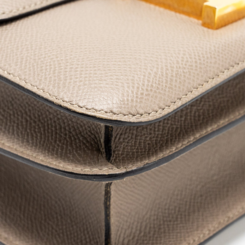 Hermes constance 24 epsom Gris Asphalte GHW stamp C