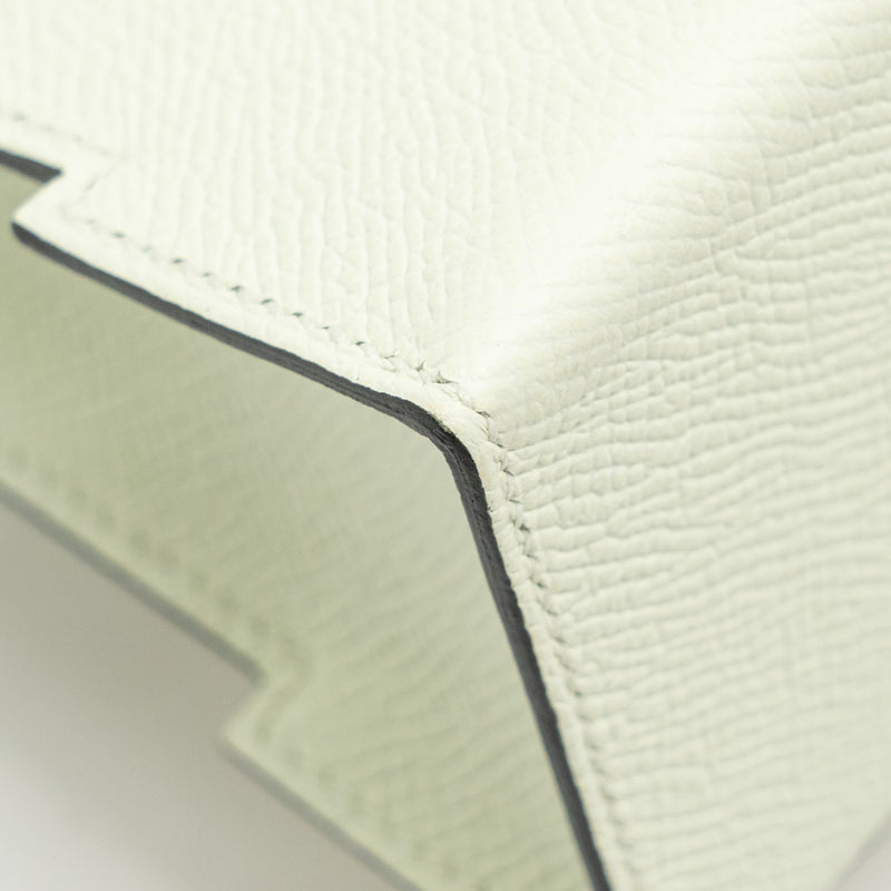 Hermes Kelly Dole Picto Epsom vert fizz / nata / rose Texas SHW stamp B