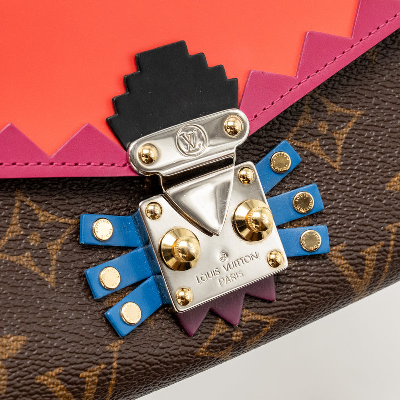 Louis Vuitton Totem Chain Wallet Monogram Cavas/Calfskin Multicolour with Multicolour Hardware