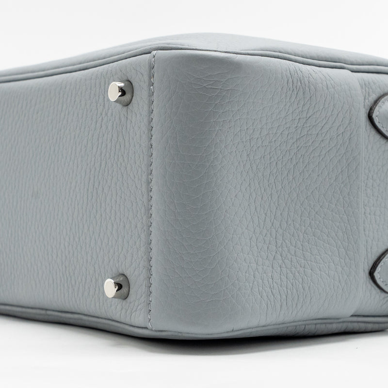 Hermes Mini Lindy II Clemence Gris Pantin SHW Stamp K