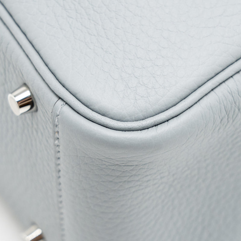 Hermes Mini Lindy II Clemence Gris Pantin SHW Stamp K