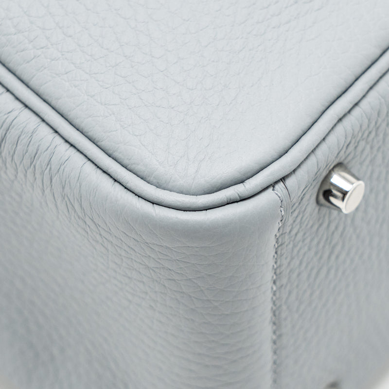 Hermes Mini Lindy II Clemence Gris Pantin SHW Stamp K