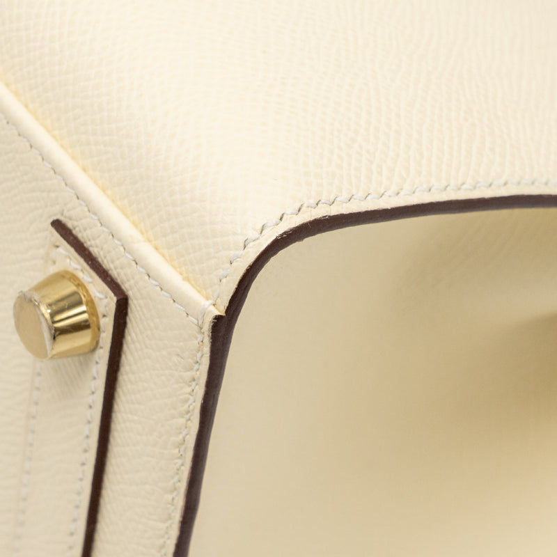 Hermes birkin 25 epsom nata GHW stamp z