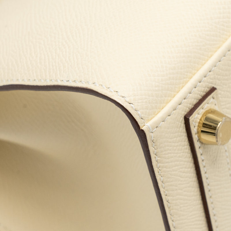 Hermes birkin 25 epsom nata GHW stamp z