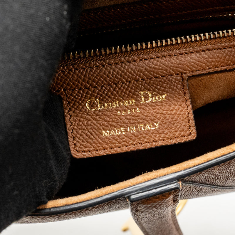 Dior Medium Saddle Bag Calfskin Caramel GHW