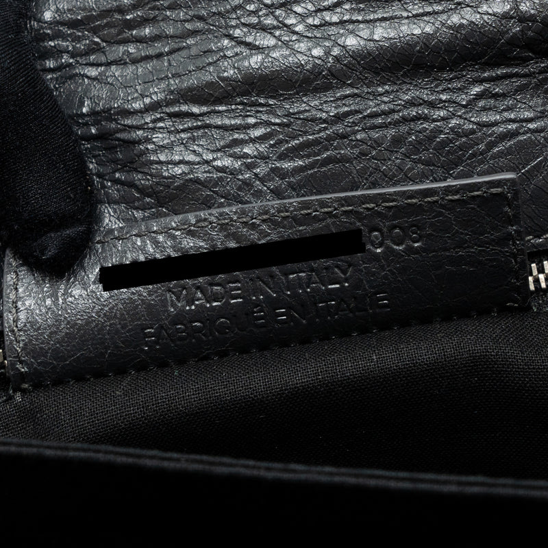 Balenciaga City Fold Clutch/ Shoulder Bag Dark Grey SHW