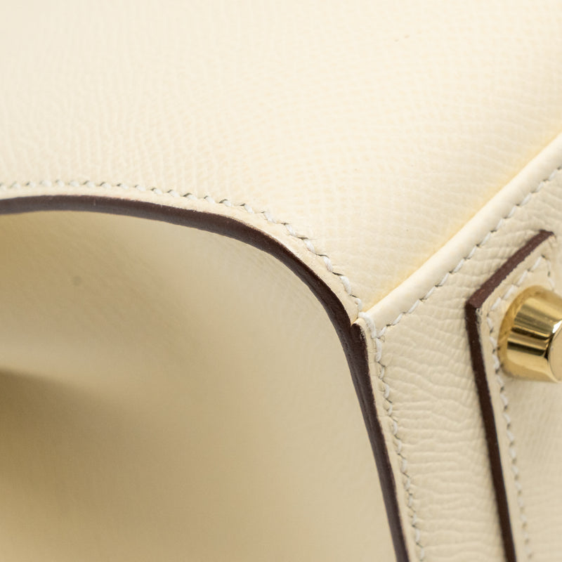 Hermes birkin 25 epsom nata GHW stamp z