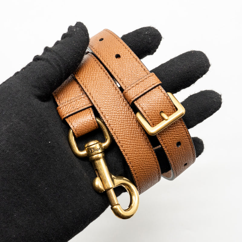 Dior Medium Saddle Bag Calfskin Caramel GHW