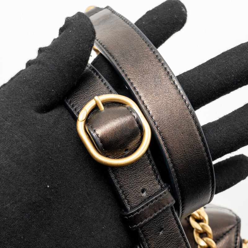 Chanel 21S Moon Messenger Bag Calfskin Black GHW