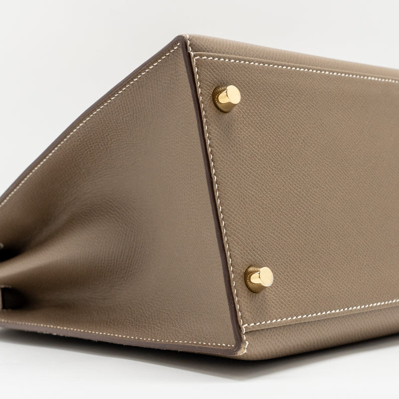 Hermes Kelly 35 Epsom Etoupe GHW Stamp Y
