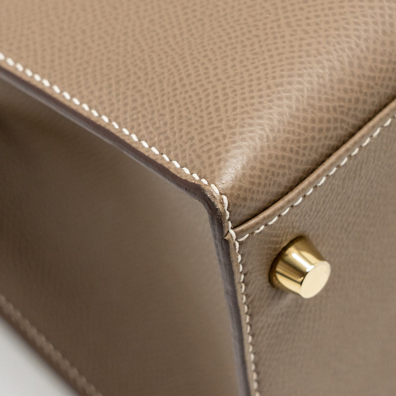 Hermes Kelly 35 Epsom Etoupe GHW Stamp Y