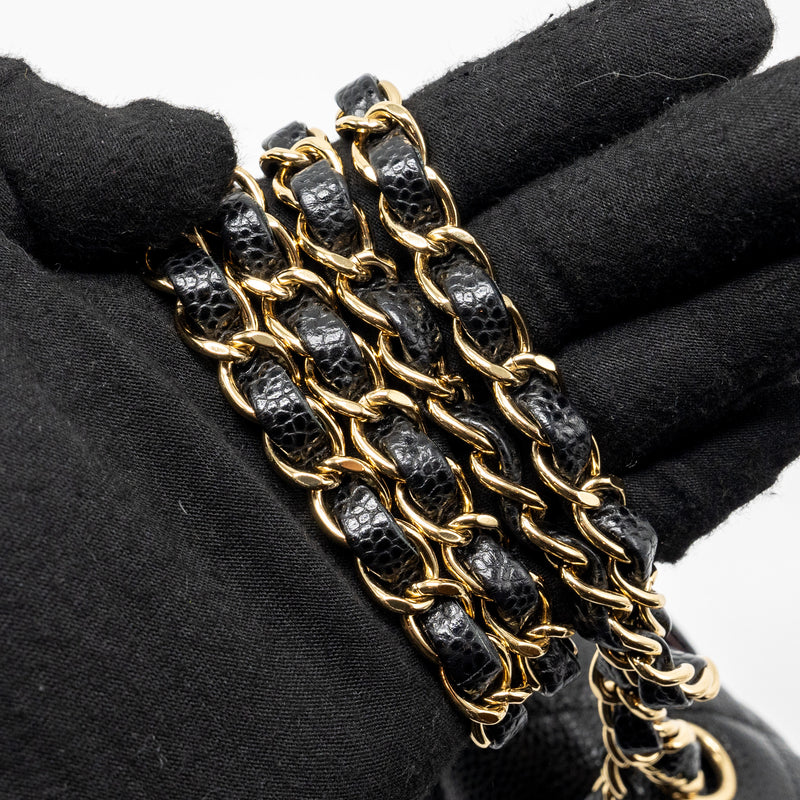 Chanel Medium Classic Double Flap Bag Caviar Black GHW