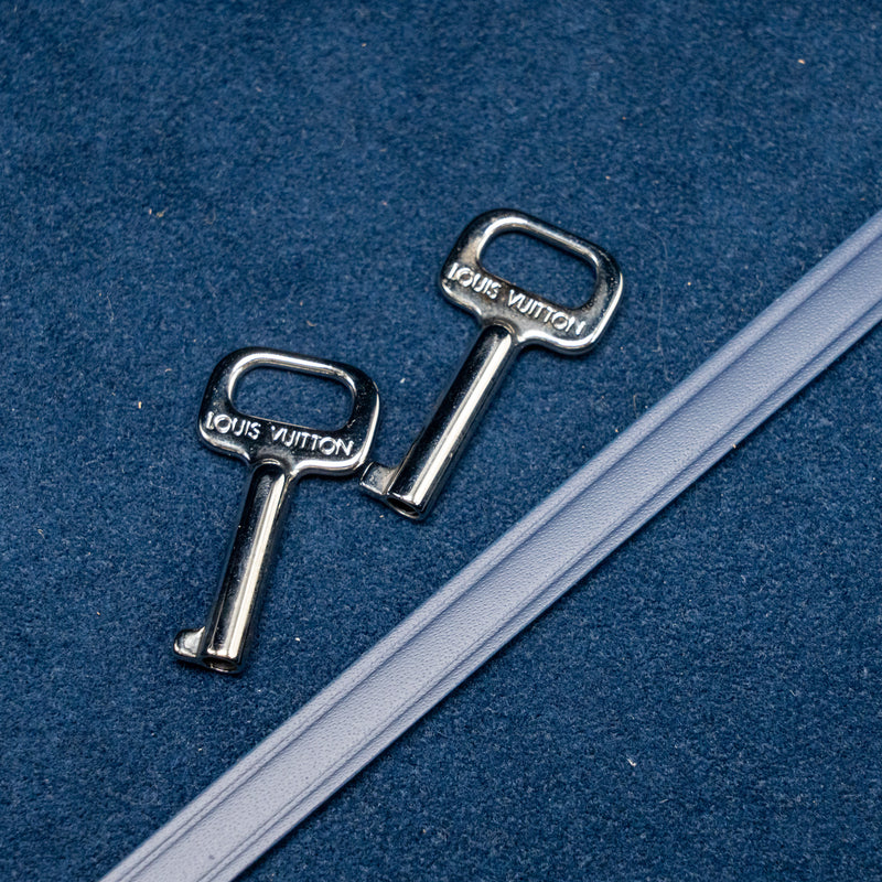 Louis Vuitton Coffret 8 Montres Watch Box Watercolour Monogram Canvas/Calfskin Blue/White SHW