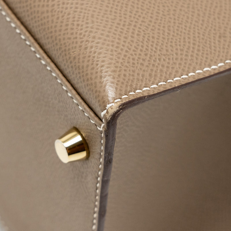 Hermes Kelly 35 Epsom Etoupe GHW Stamp Y