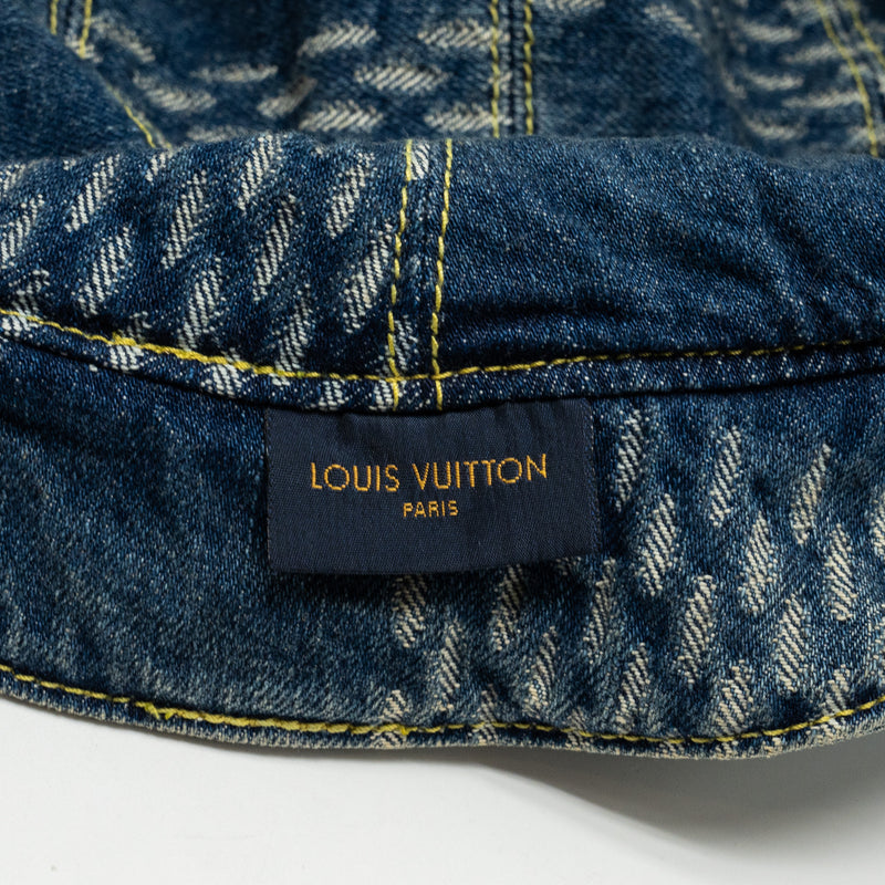 Louis Vuitton × Nigo Size 58 Damier Bucket Hat Denim Blue