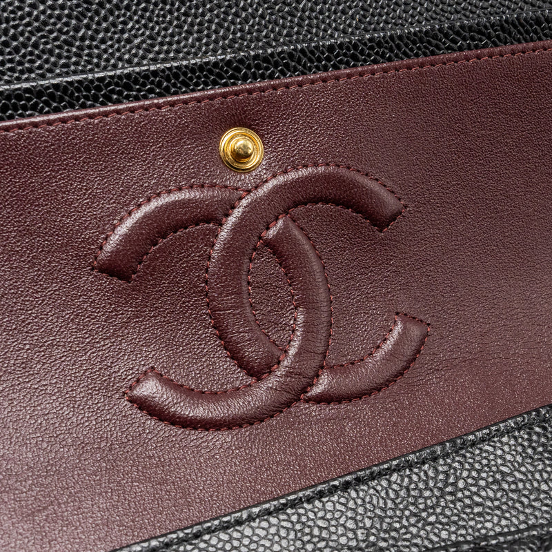 Chanel Medium Classic Double Flap Bag Caviar Black GHW