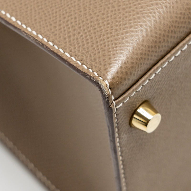 Hermes Kelly 35 Epsom Etoupe GHW Stamp Y