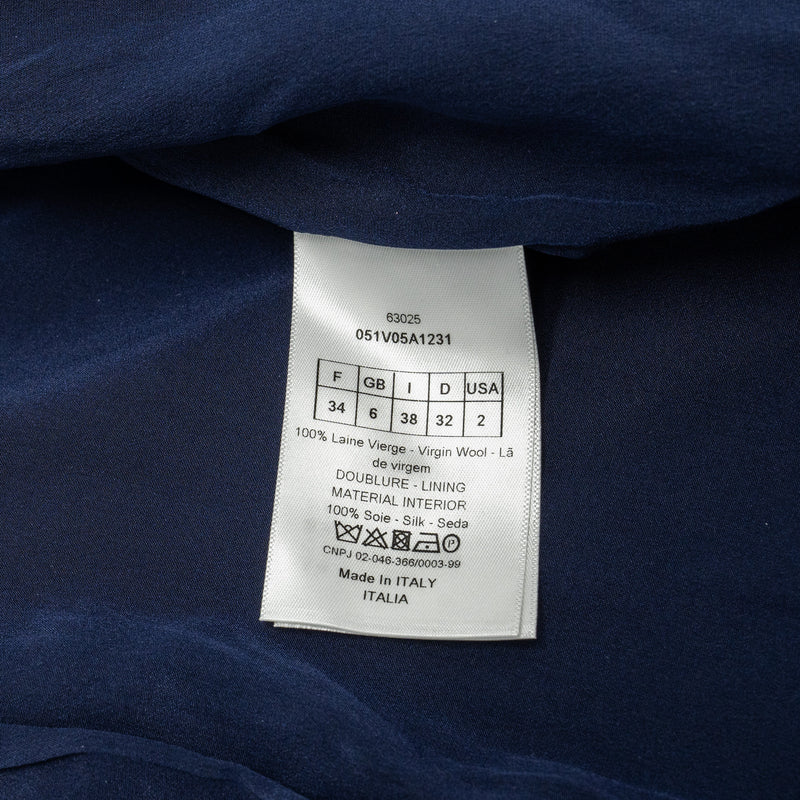 Dior size 34 Laine jacket blue/white/multicolour