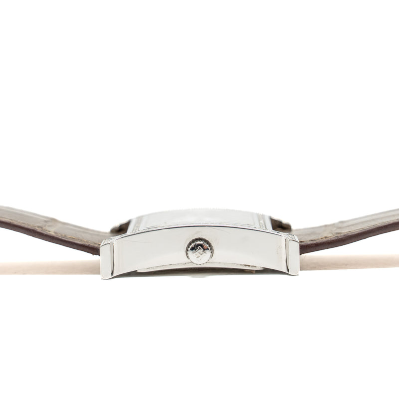 Hermes 30mm Heure H Watch, Medium Model Alligator Strap with Diamonds