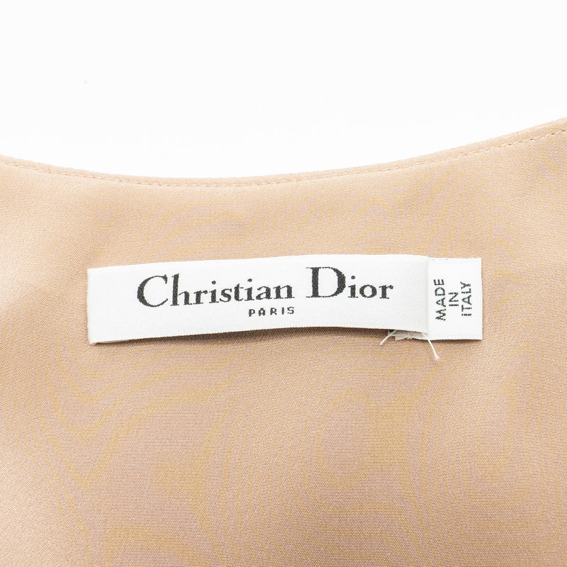 Dior Size 38 CD and Bee Classic Dress Wool/Silk Light Pink