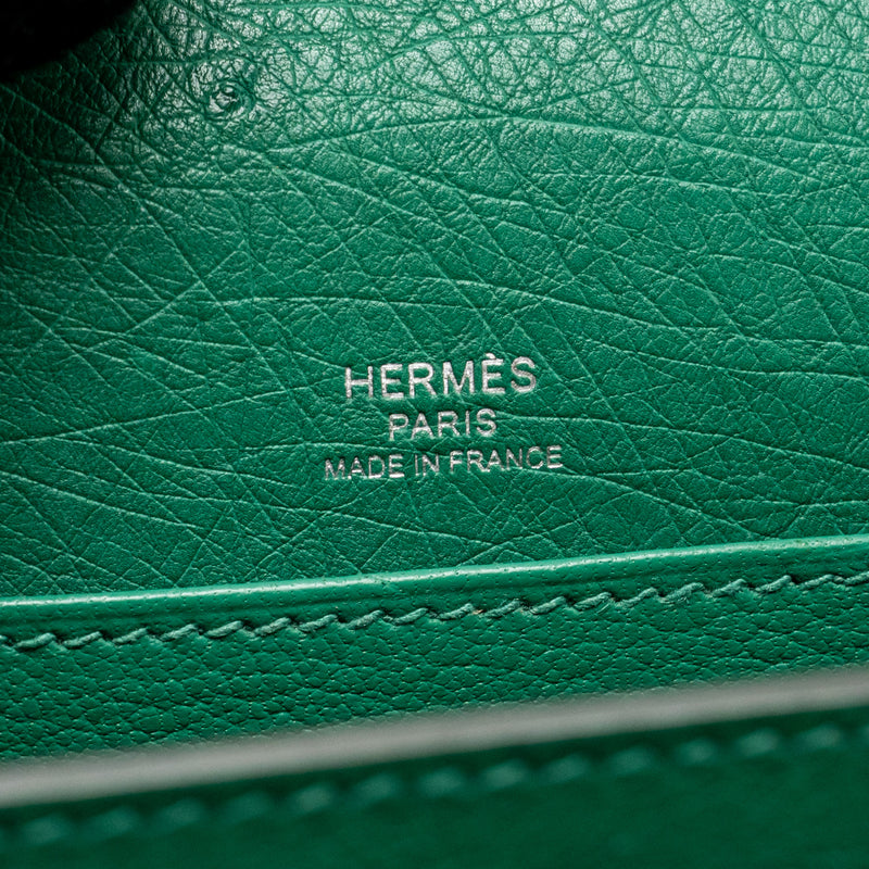 Hermes Mini Roulis Ostrich vert Verona SHW stamp A