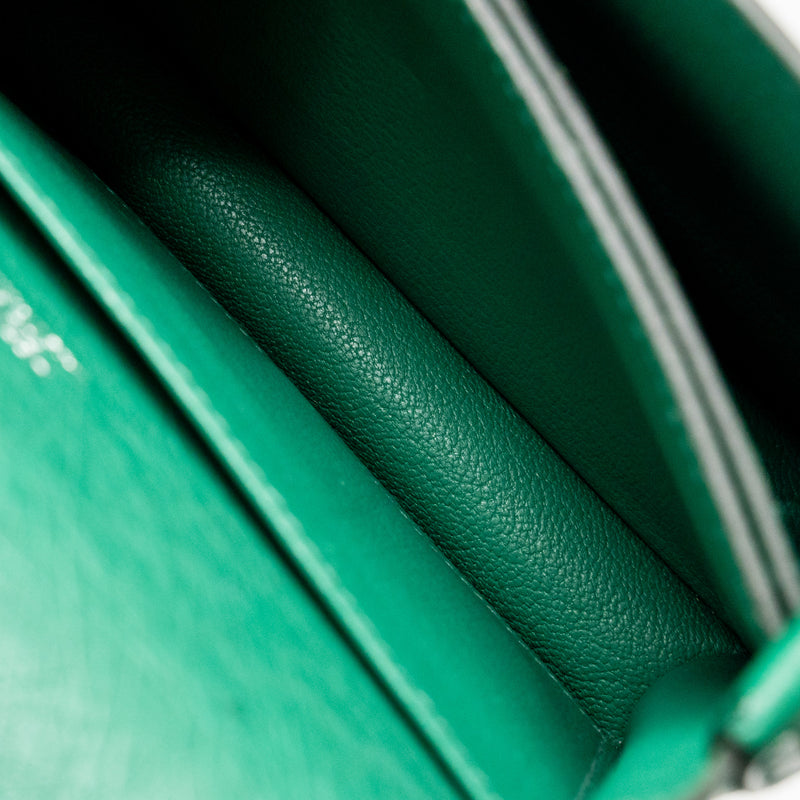 Hermes Mini Roulis Ostrich vert Verona SHW stamp A