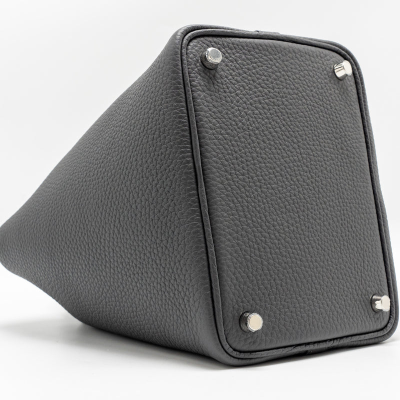 Hermes Picotin 18 Lock Bag Clemence Ardoise SHW Stamp W