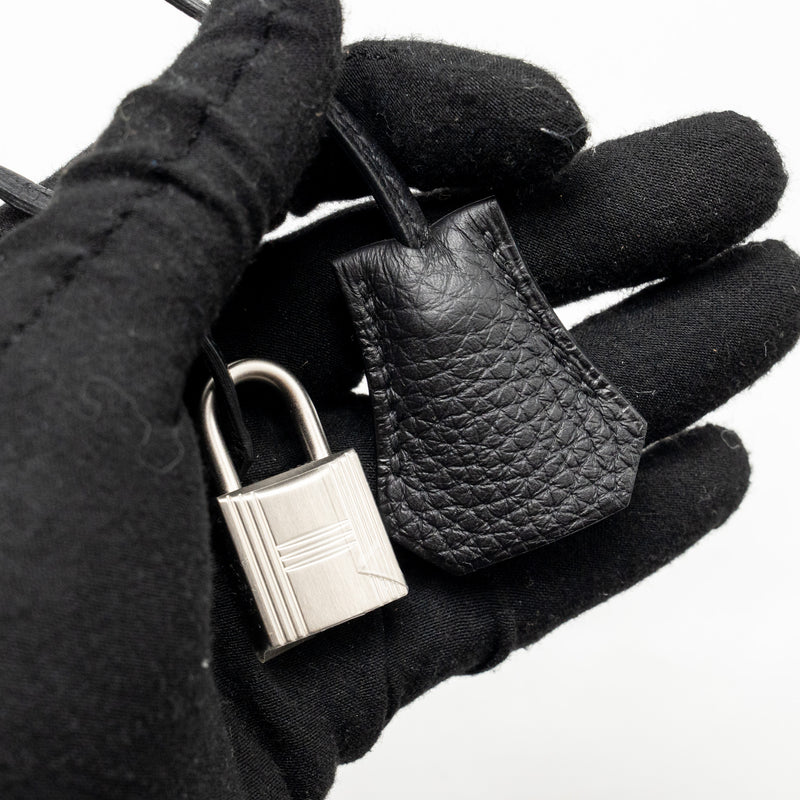 Hermes Kelly 28 Togo Black Brushed SHW Stamp K