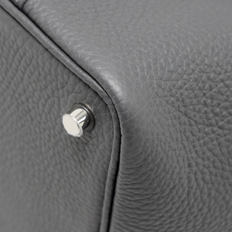 Hermes Picotin 18 Lock Bag Clemence Ardoise SHW Stamp W
