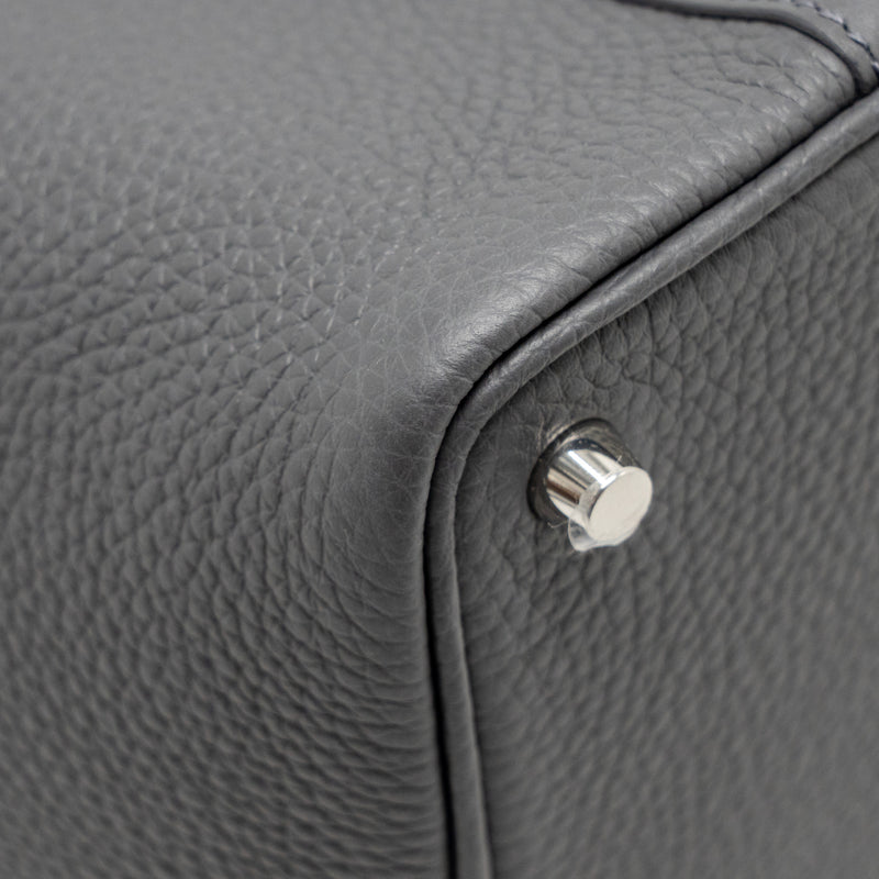 Hermes Picotin 18 Lock Bag Clemence Ardoise SHW Stamp W