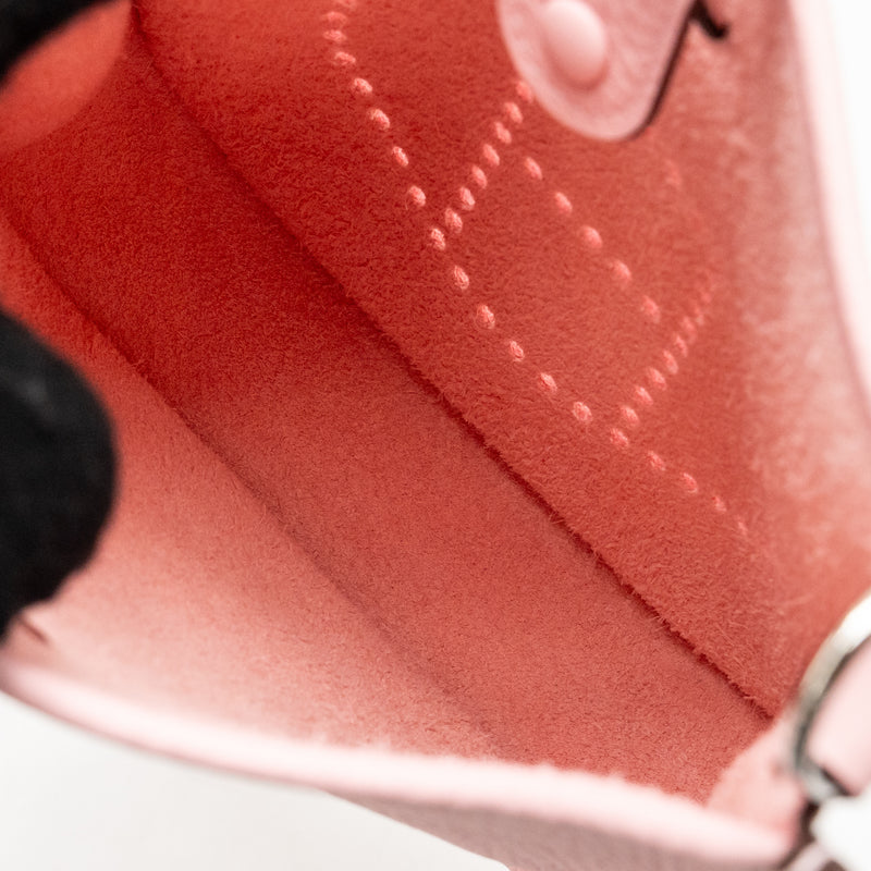 Hermes Mini Evelyne Clemence Rose Sakura SHW Stamp K